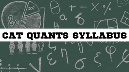 CAT Quantitative Aptitude Syllabus 2024, Topic-wise Weightage